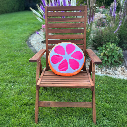 Kissen Squish Grapefruit Grepulka, 35 x 35 x 23 cm