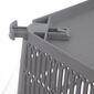Coș de plastic stivuibil Orion NESTA, 38 x 33 x12,7 cm, gri