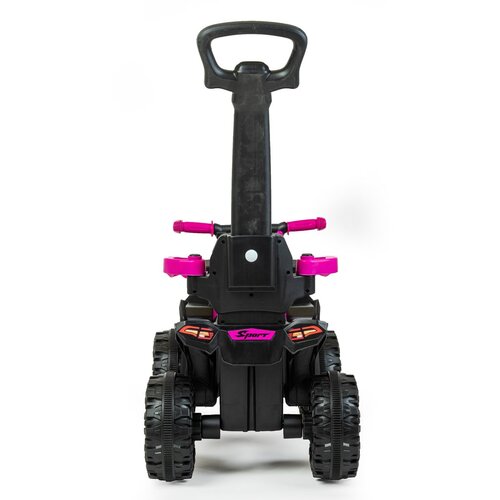 Leżaczek Baby Mix Mega z prowadnicą, różowy