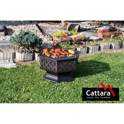 Cattara 13008 Ognjišče s pokrovom Šestkotnik, 60,5x 7 0 x 62,5 cm