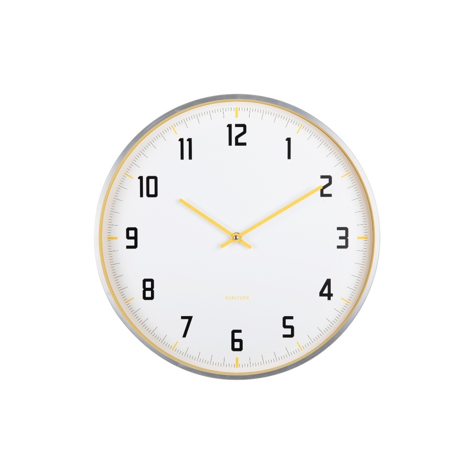 Karlsson 5969BY design falióra sárga, átmérő 40 cm