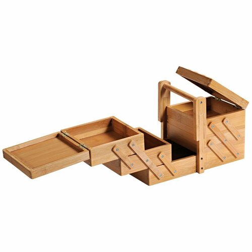 Kesper 58710 Organizér na šicí potřeby bambus, 29 x 19 x 16,5 cm