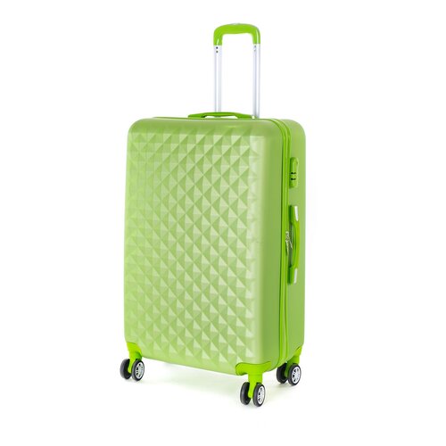 Pretty UP Cestovní skořepinový kufr ABS21 L, zelená