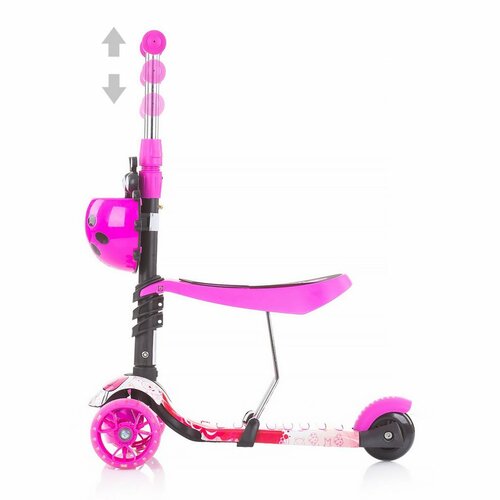 Chipolino Hulajnoga z pałąkiem Kiddy Evo 3w1, Lollipop