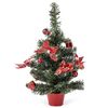 Vianočný stromček zdobený červená