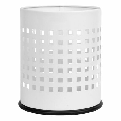 Alda Coș de gunoi Officer perforat 7 l, alb