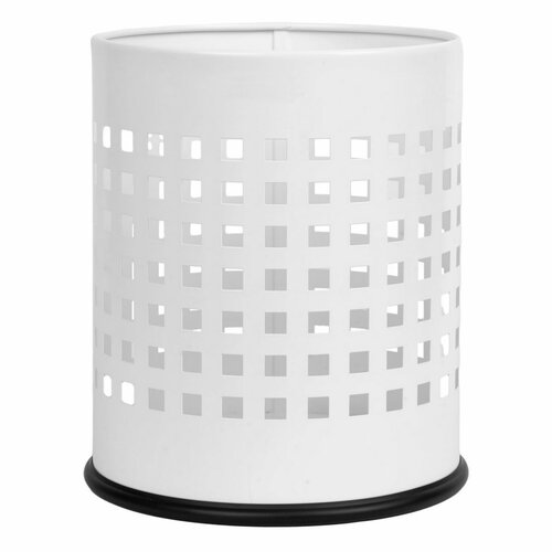 Alda Coș de gunoi Officer perforat 7 l, alb