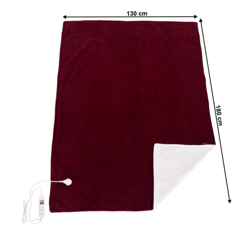 Elektrická vyhřívací deka MEDISA, vínová