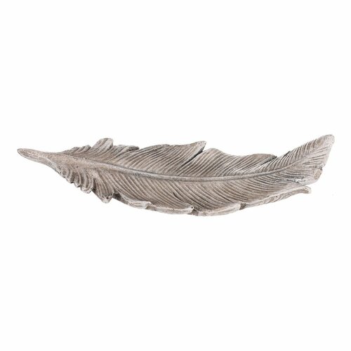 Gedenkdekoration „Feder aus Engelsflügeln“, Polyresin, 16 × 6 × 2 cm