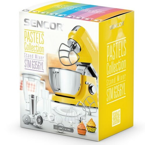 Sencor STM 6356YL kuchyňský robot, žlutá