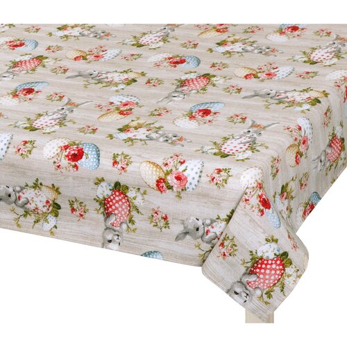 Bellatex Pashmina Velikonoce Zajíček bež, 100 x100 cm