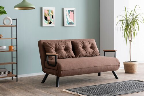 Canapea pat Sando 2 Light Brown