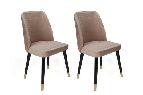 Sada jedálenských stoličiek Hugo Beige and Black,4 ks