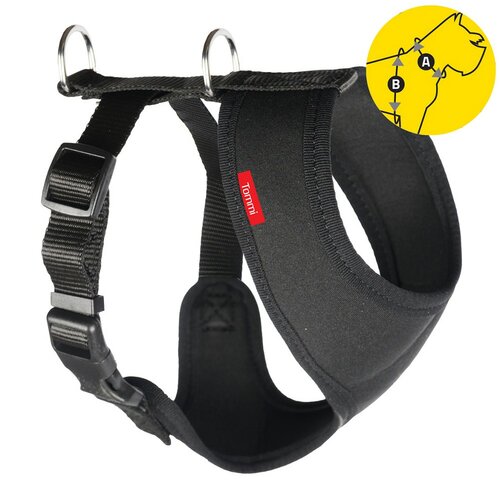 Tommi Neoprenowa uprząż samochodowa M, czarna