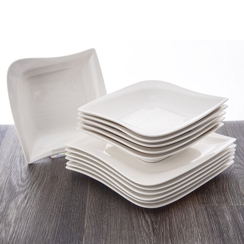 Set de masă Orion 12 piese Musica, pătrat