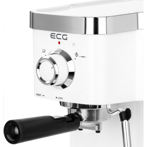 Espressor manual ECG ESP 20301 White, 1,25l, alb