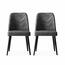 Sada jídelních židlí Dallas Anthracite and Black, 2 ks