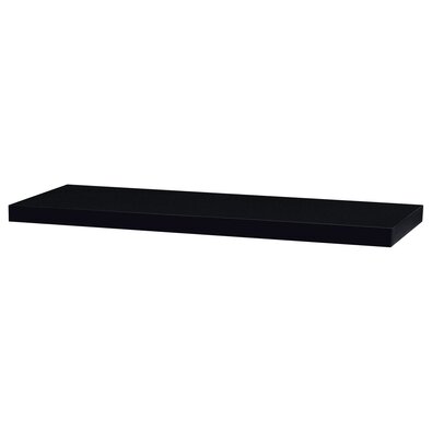 Stenshyll P-005 BK svart högblank, 80 x 24 x 4 cm