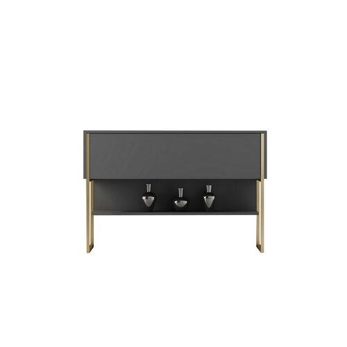 Komoda Luxe Anthracite and Gold
