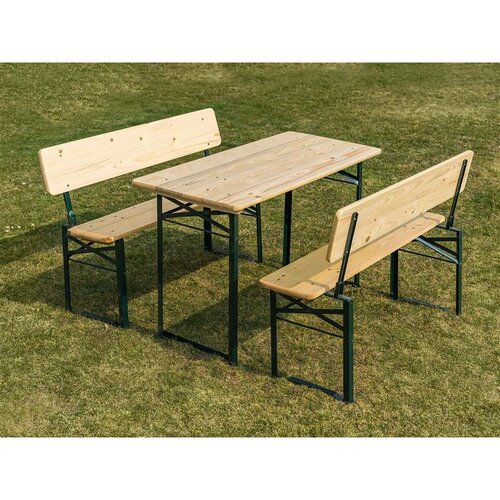 Happy Green Set de grădină cu spătar 75 x 60 x 115cm, maro deschis