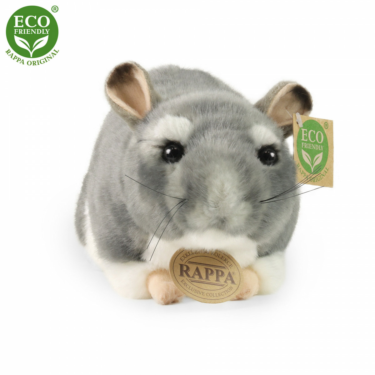 Rappa Plüss csincsilla, 21 cm ECO-FRIENDLY termék 2. képe