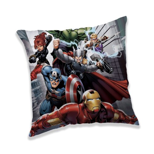 Avengers Fight kispárna, 40 x 40 cm