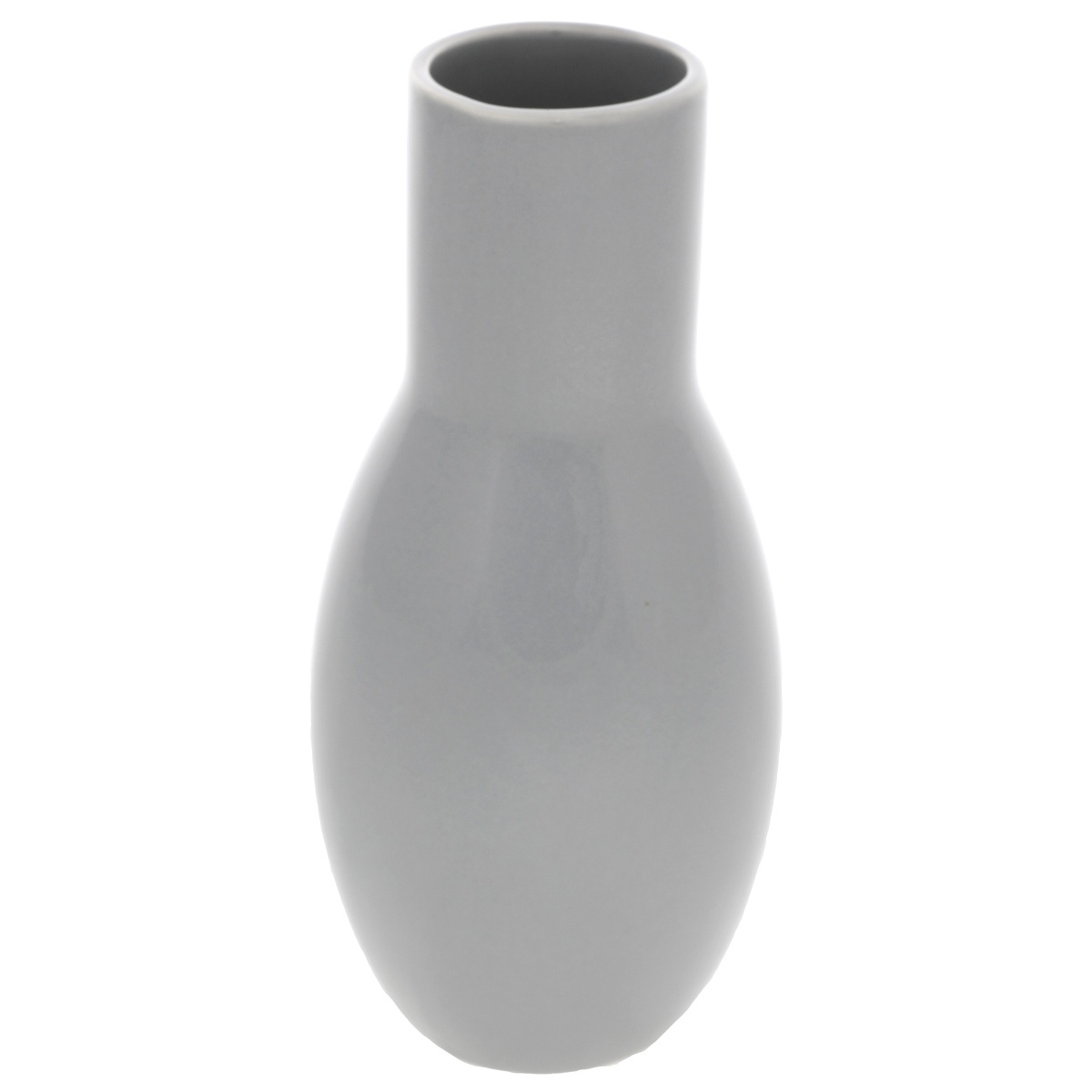 Fotografie Keramická váza Belly, 9 x 21 x 9 cm, šedá