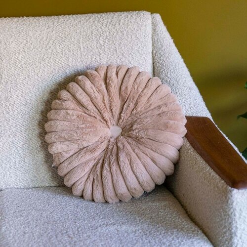 Poduszka Flower staroróżowy, śr. 38 cm