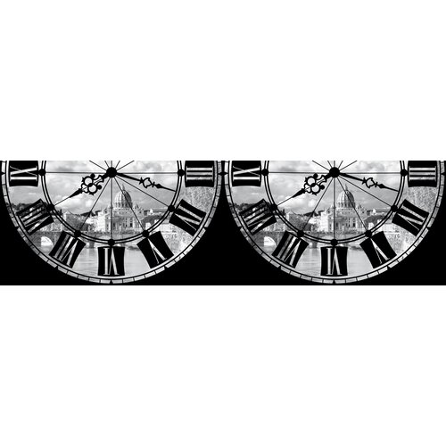 Samolepicí bordura Římské hodiny, 500 x 14 cm