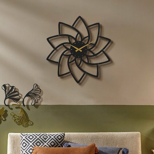 Nástěnné hodiny Lotus APS106, Black, 47 x 49 cm