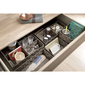 Compactor Úložný organizér do zásuvky TEX 19 x 14 x 13 cm, taupe