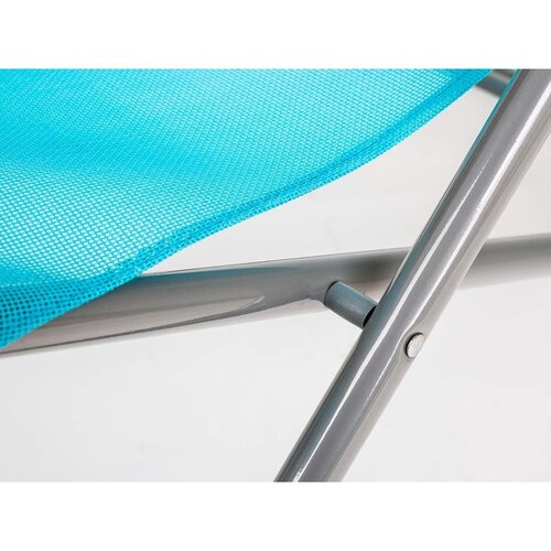 Happy Green Klappbarer Strandstuhl Caribic blau, 56,5 x 91 x 96 cm