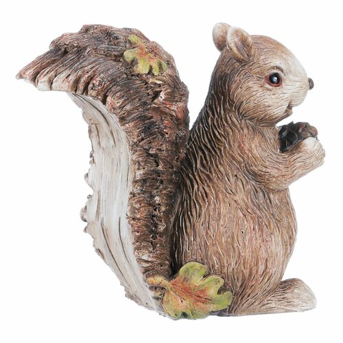 Záhradná dekorácia Veverička, 16 x 15 x 6 cm, polyresin