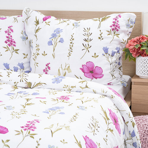 4Home Muslin posteljnina Wildflower Harmony,  140x 200 cm, 70 x 90 cm