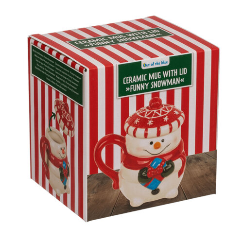 Becher mit Deckel Merry Snowman, 300 ml