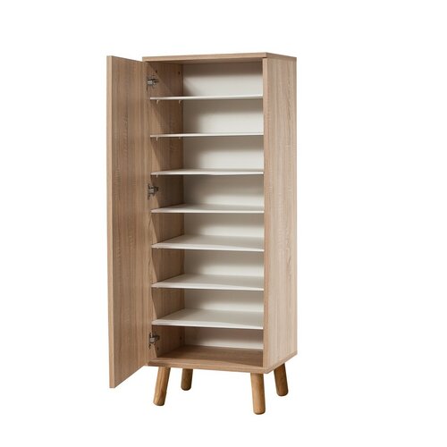 Skrinka na topánky Mega Sonoma Oak Ratan
