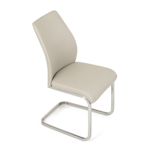 Scaun din piele ecologică DCL-D1277 CRM, crem
