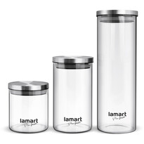 Lamart LT6025 Набір скляних ємностей з 3 предметів, Peut