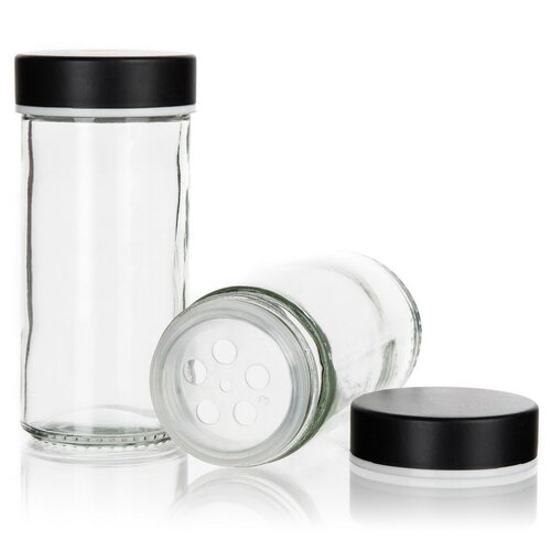 Banquet Set of spice jars CULINARIA Black, 16 pcs