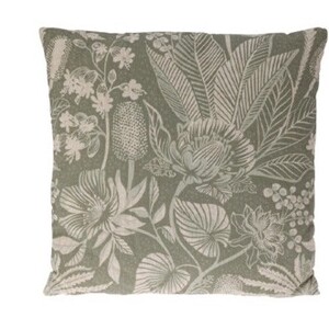 Kissen Blumen Grün, 45 x 45 cm