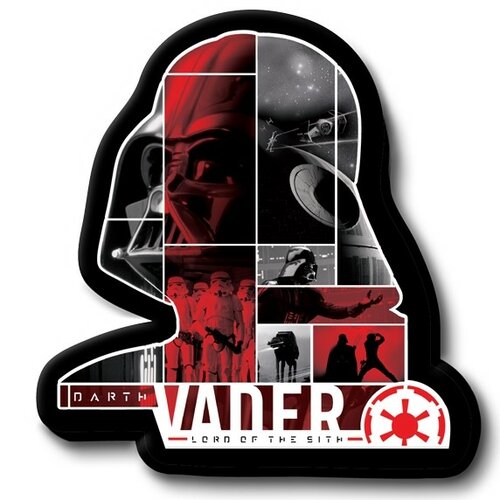 Tvarovaný vankúšik Darth Vader, 31 x 19 cm