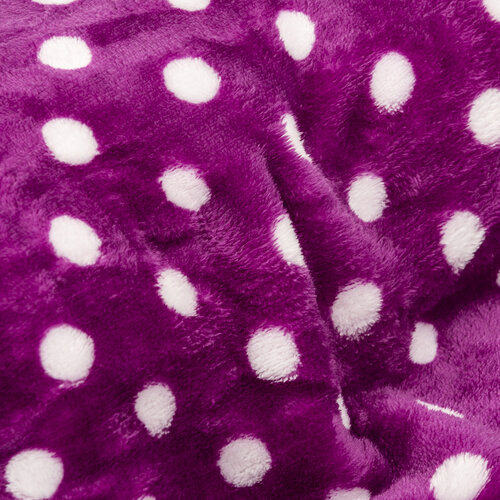 Pătură 4Home Soft Dreams Bulină violet, 150 x 200 cm