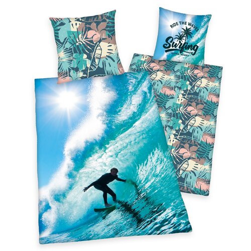 Surfing pamut ágynemű, 140 x 200 cm, 70 x 90 cm