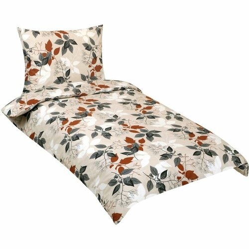 Set de lenjerie de pat din bumbac Bellatex Frunze de toamnă, 140 × 200, 70 × 90 cm