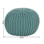Kötött puff Gobi 2, menta