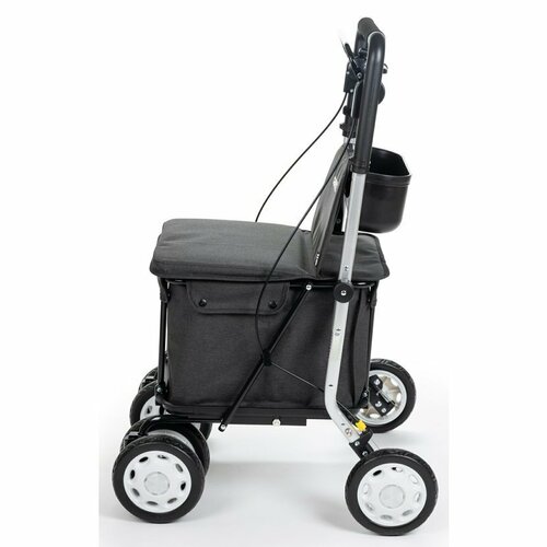 Carlett Senior Comfort nakupovalna torba nakolesih 29 l, temno siva