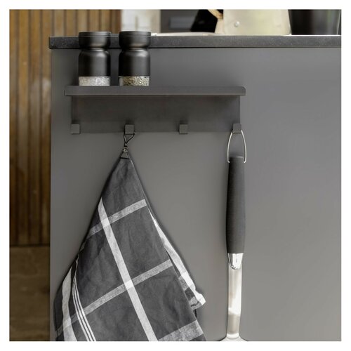 Wenko Magnetisches Wandregal für Gewürze mit 4 Häkchen Ima