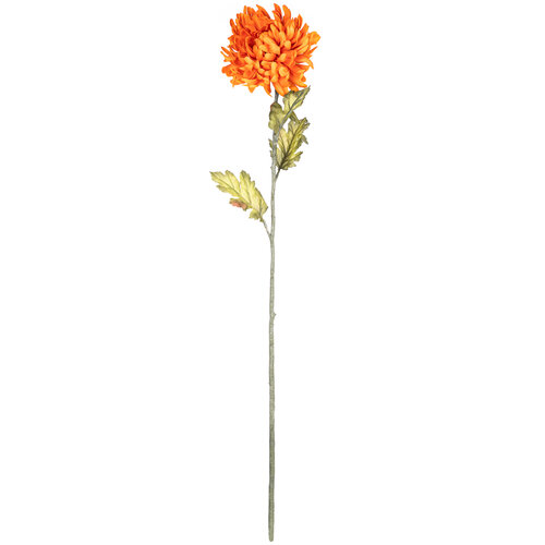 Umelá chryzantéma, v. 74 cm, oranžová