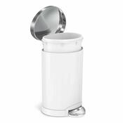 Simplehuman pedálos félköríves kosár 6 l, fehér