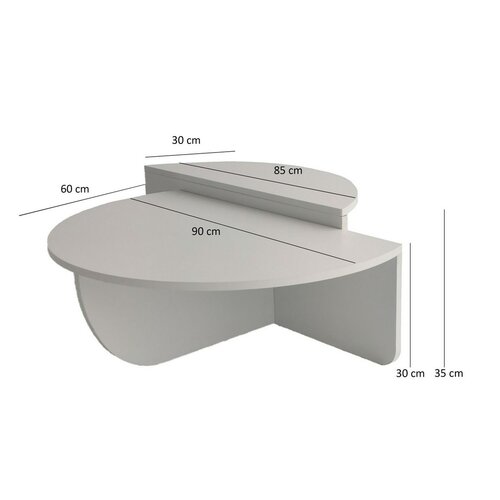 Couchtisch Podium White